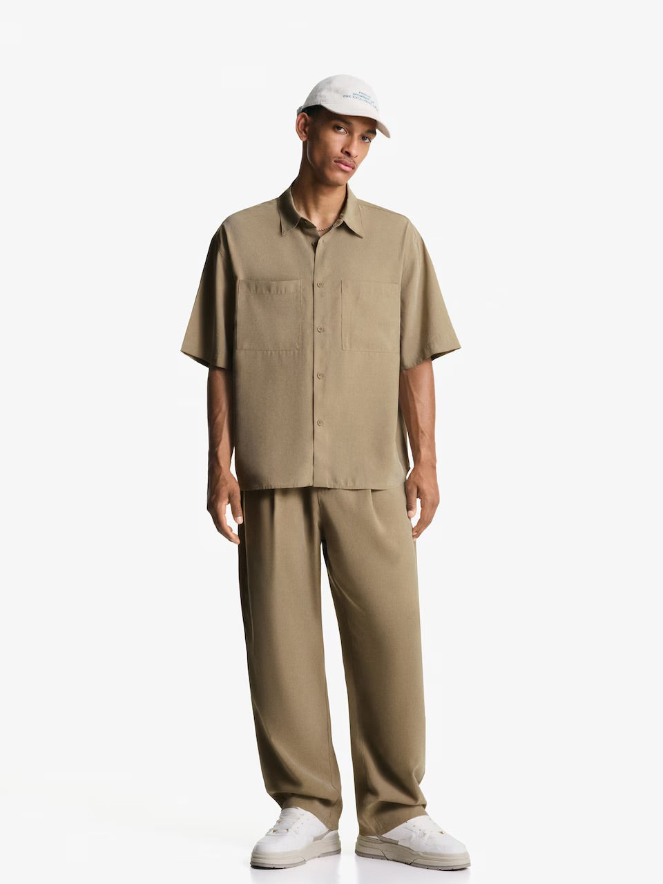 Bershka Loose Fit Shirt With Two Pockets