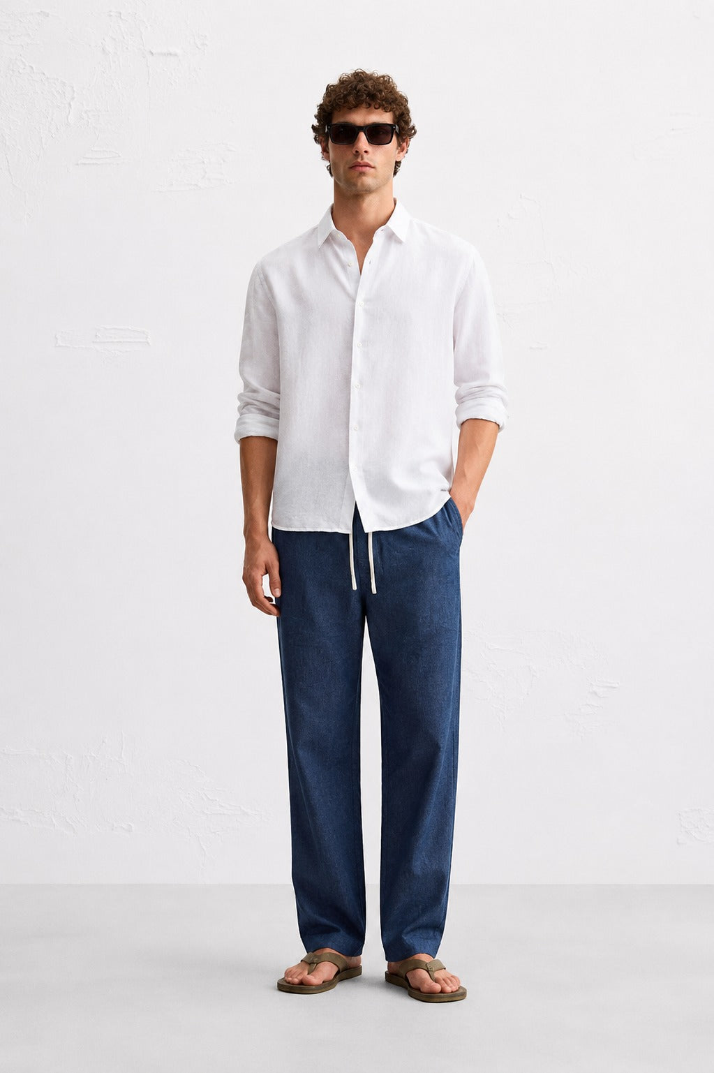 Zara Relaxed Fit Linen Pant