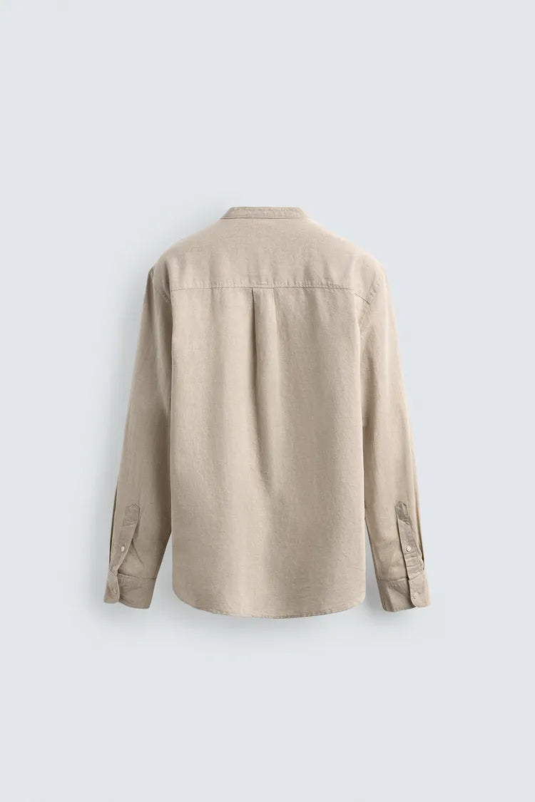 Zara Relaxed Fit Linen/Cotton Shirt