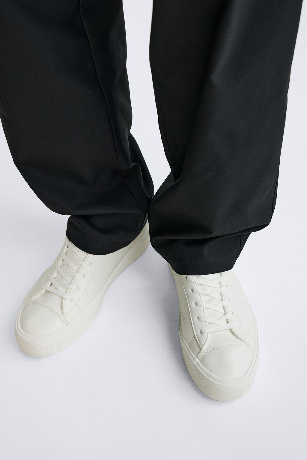 Zara Grainy Textured Sneakers