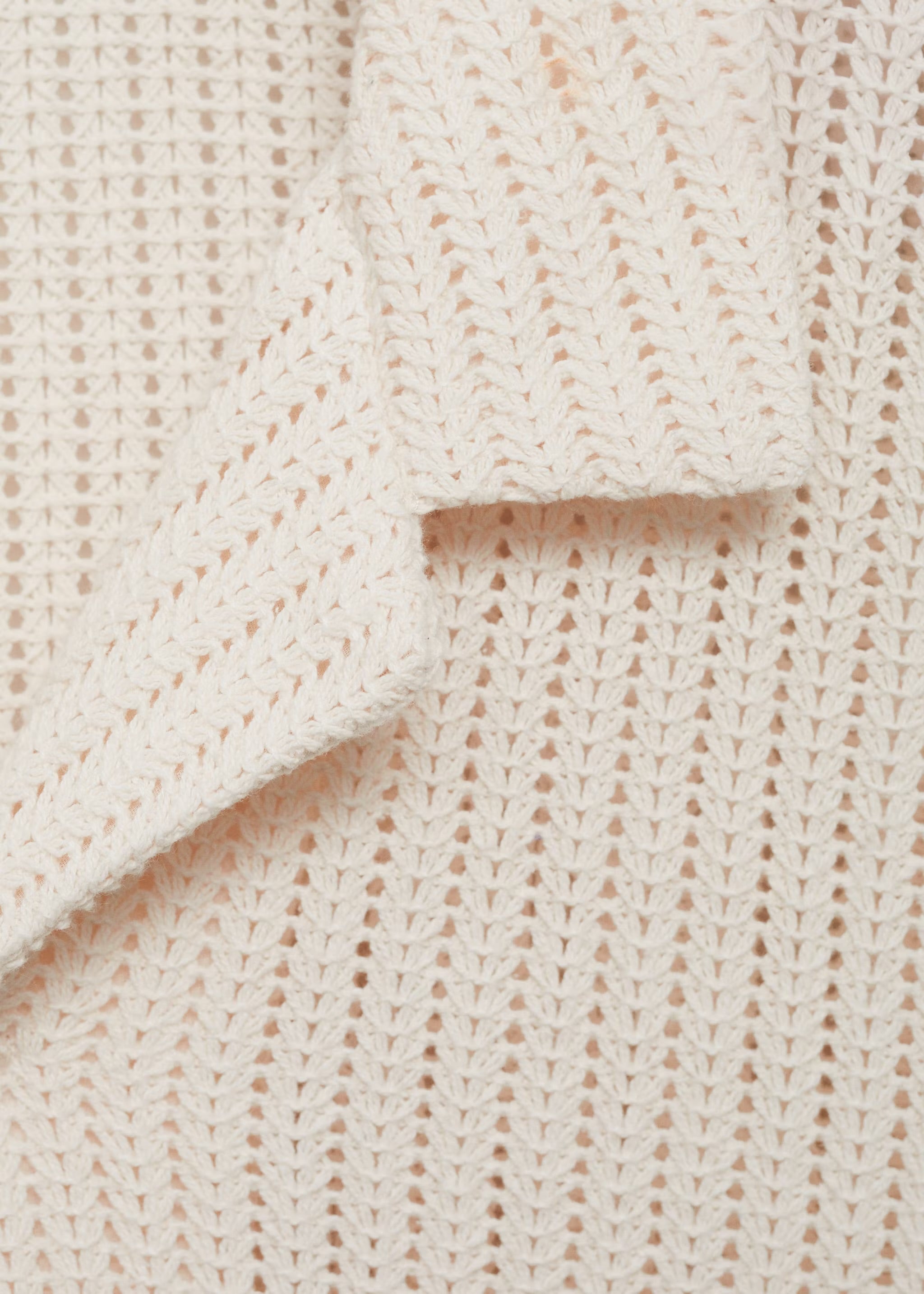 Mango Regular Openwork Cotton Shirt