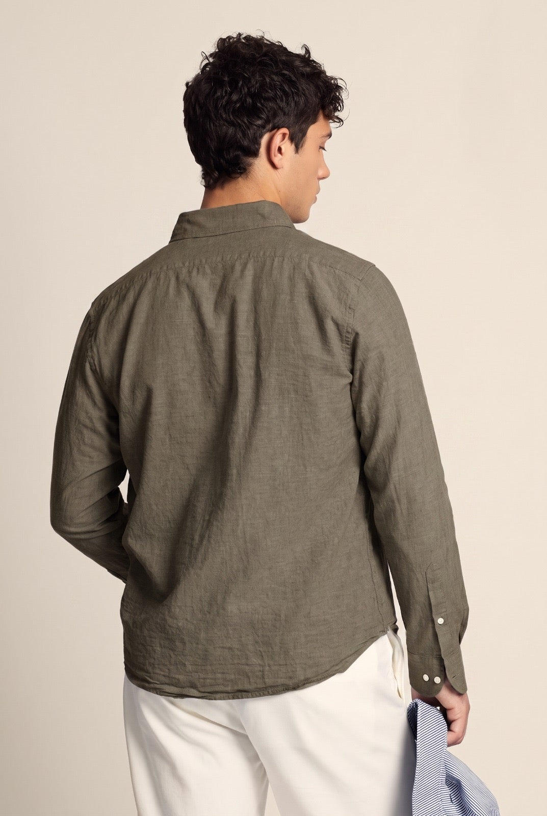 La Martina Regular Fit Cotton & Linen Shirt With Small Logo - Rodolfo