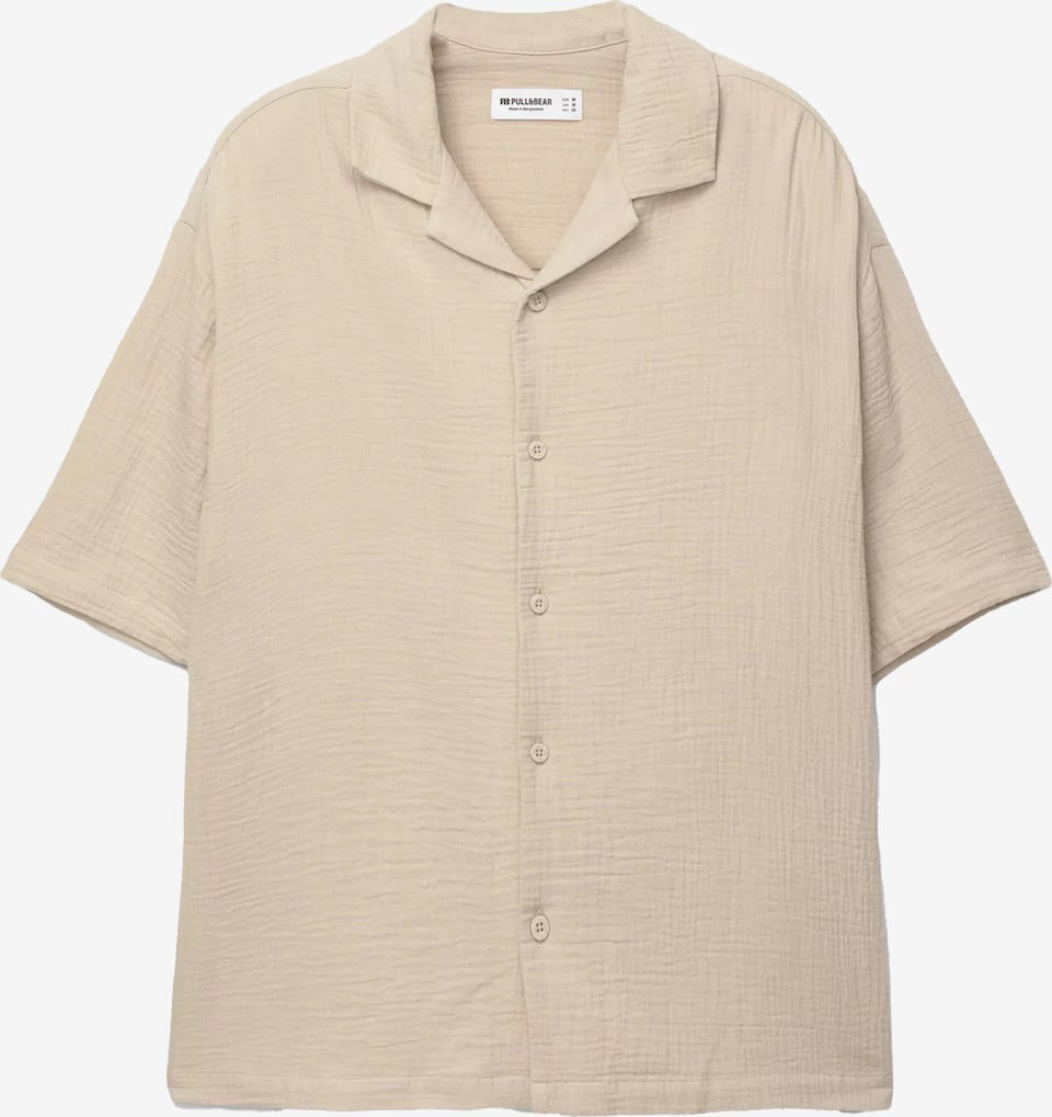 Pull&Bear Short Sleeve Rustic Shirt