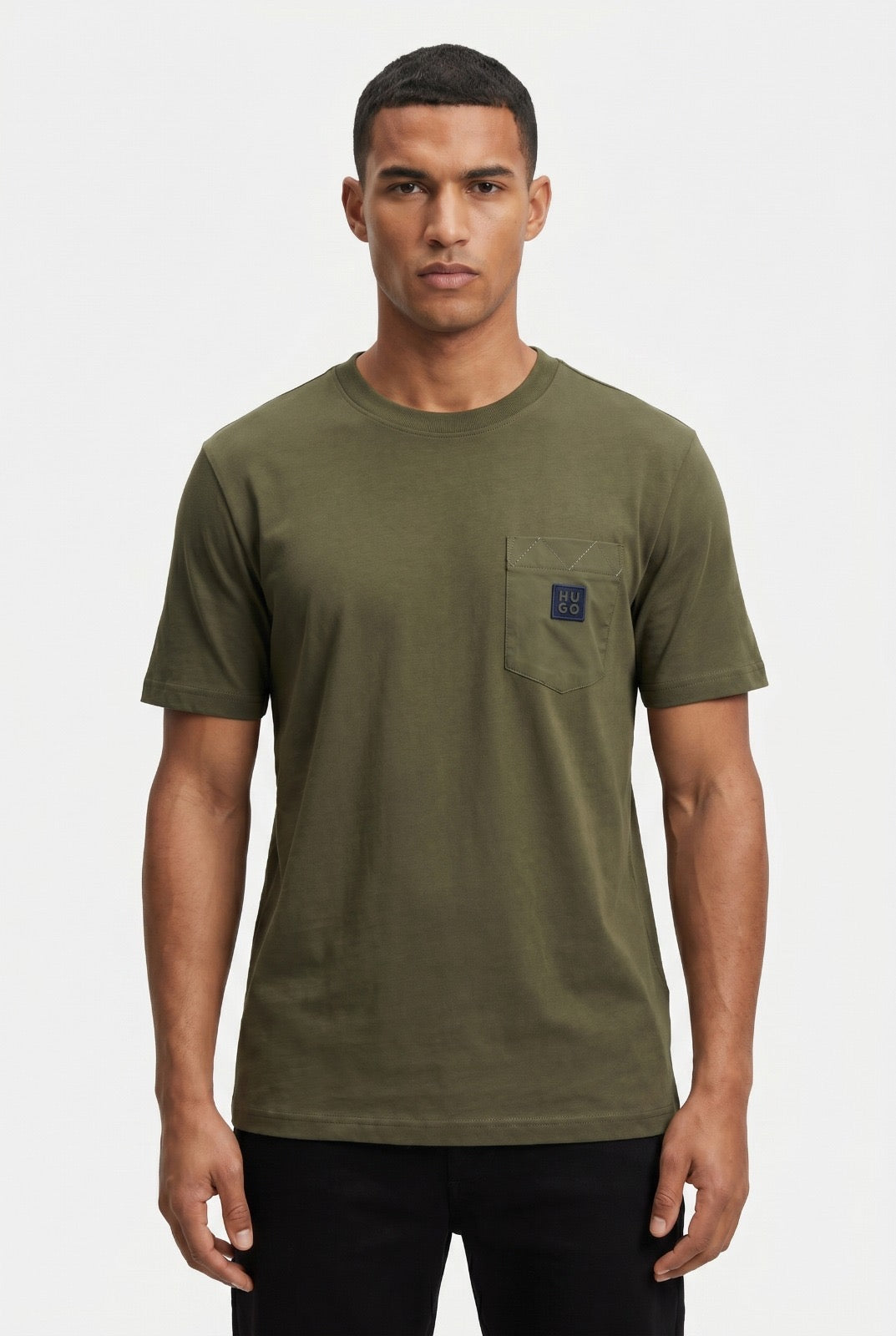 Hugo Boss Regular Fit With Metal Logo Pocket Tshirt
