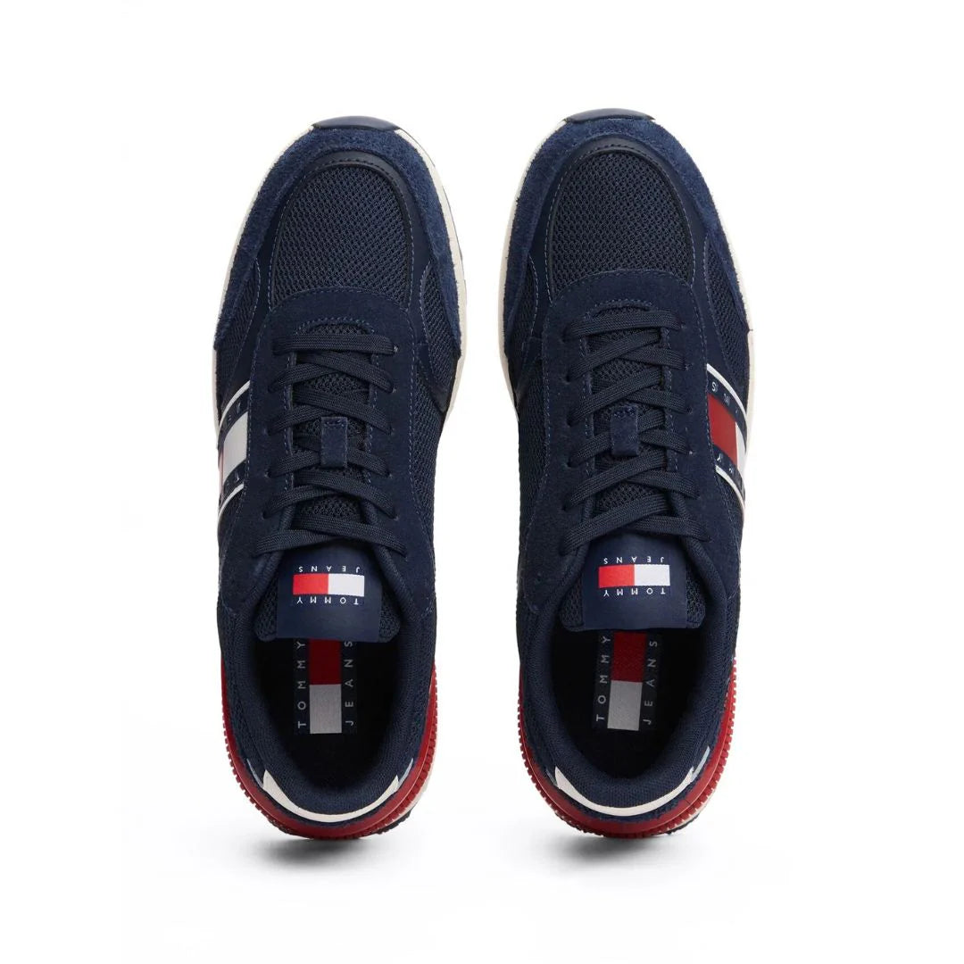 Tommy Suede Cleat Mixed Texture Trainers