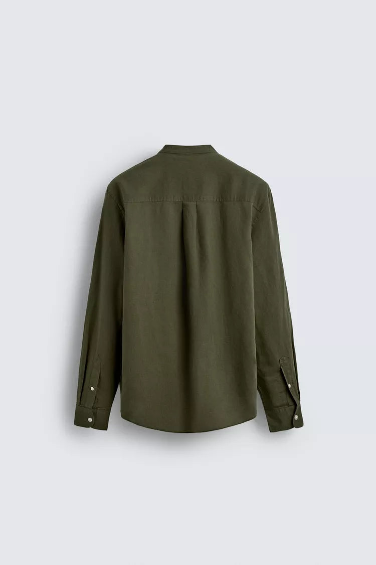 Zara Relaxed Fit Linen/Cotton Shirt