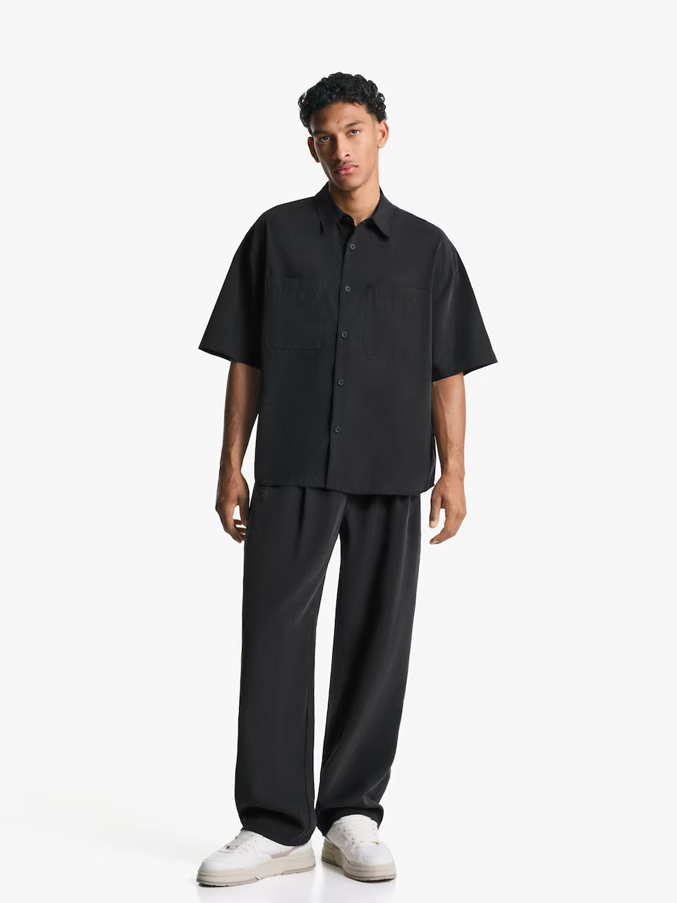 Bershka Loose Fit Shirt With Two Pockets