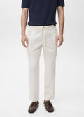 Mango Slim-Fit Trousers With Drawstring