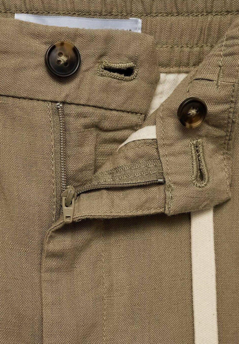 Mango Slim-Fit Trousers With Drawstring