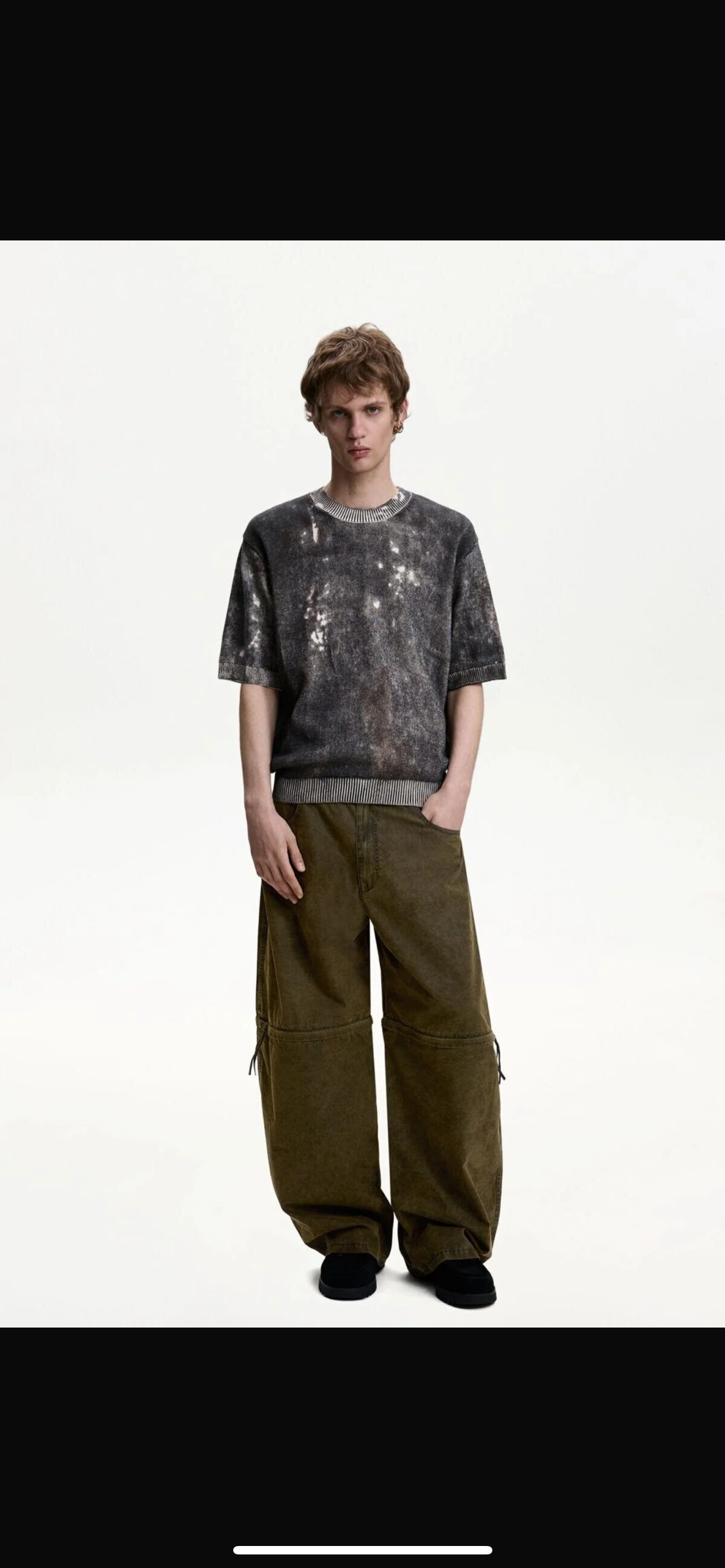 Bershka Fade Knitted Tshirt
