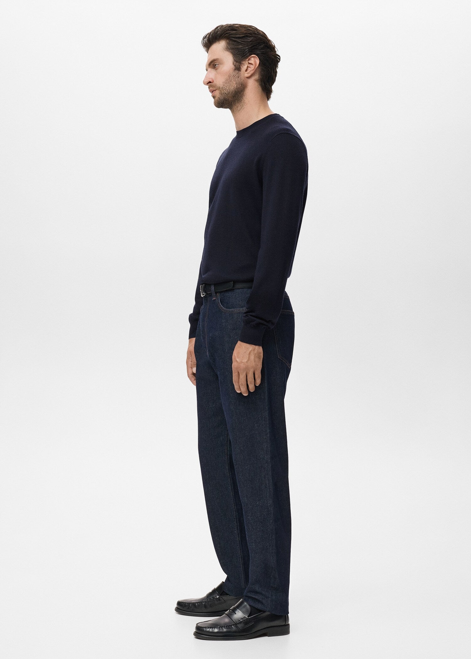 Mango Essential 100% Merino Wool Crew Neck Sweater