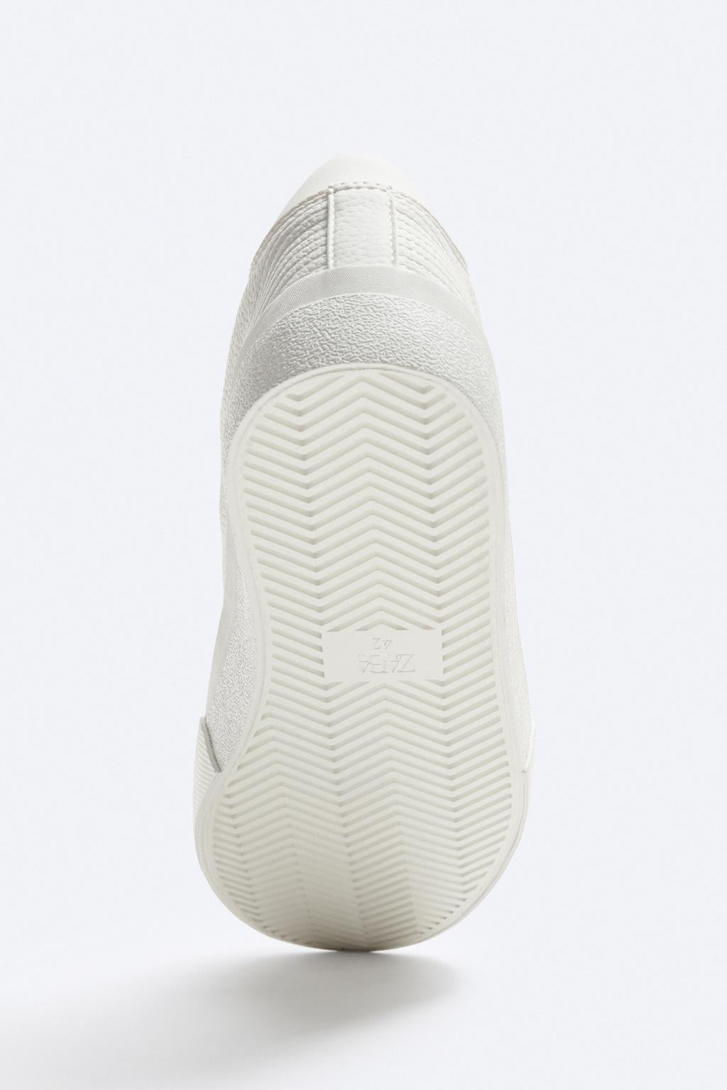Zara Grainy Textured Sneakers