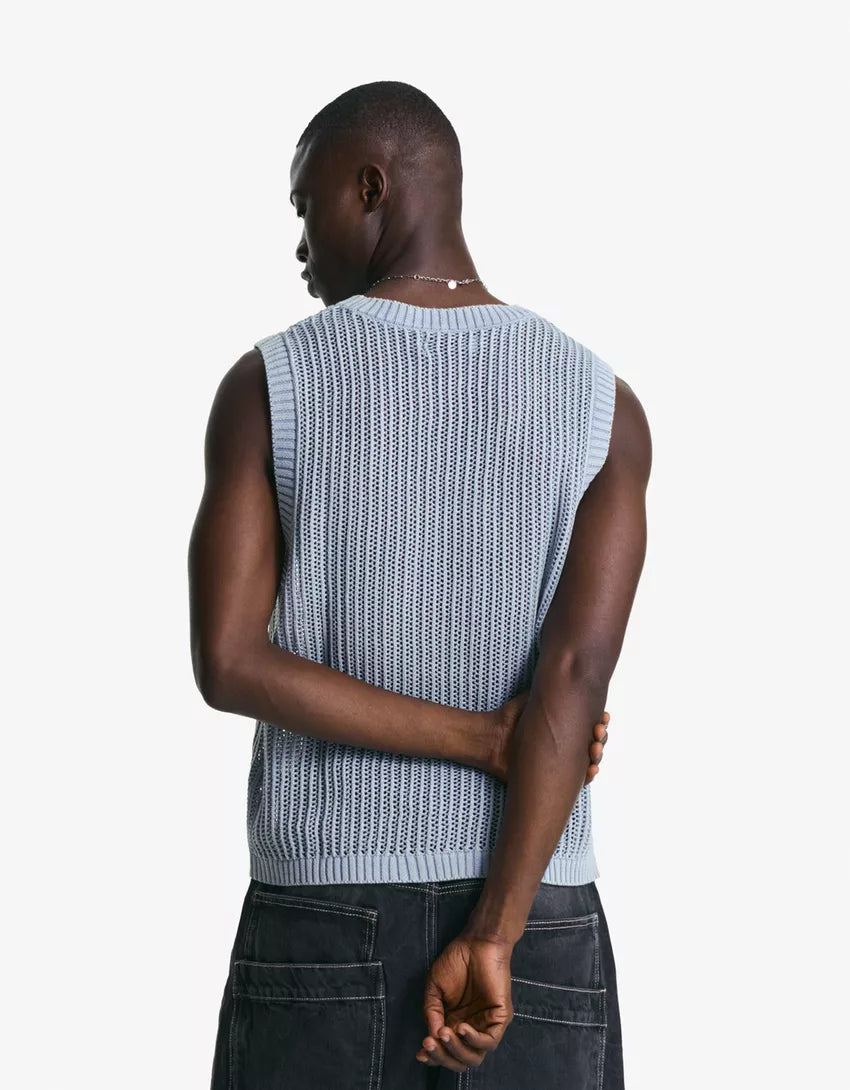 Bershka Faded-Effect Gilet