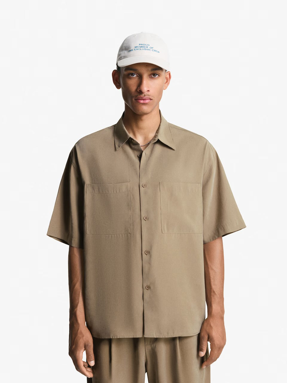 Bershka Loose Fit Shirt With Two Pockets