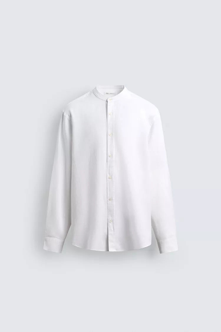 Zara Relaxed Fit Linen/Cotton Shirt