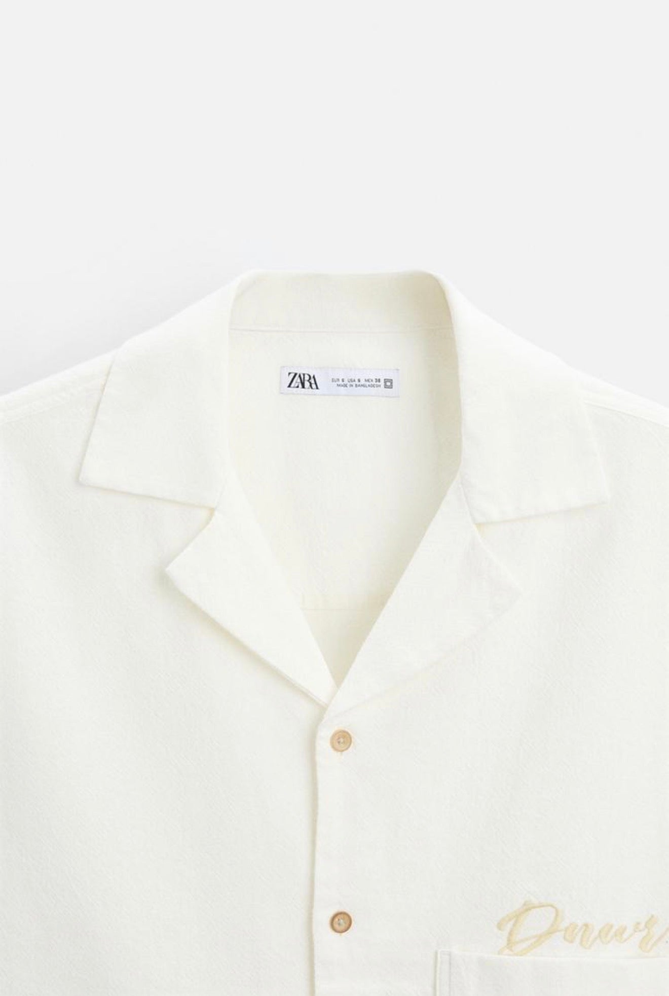 Zara Dnwr Short Sleeve Shirt