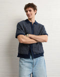 AE Button-Up Sweater Polo Shirt