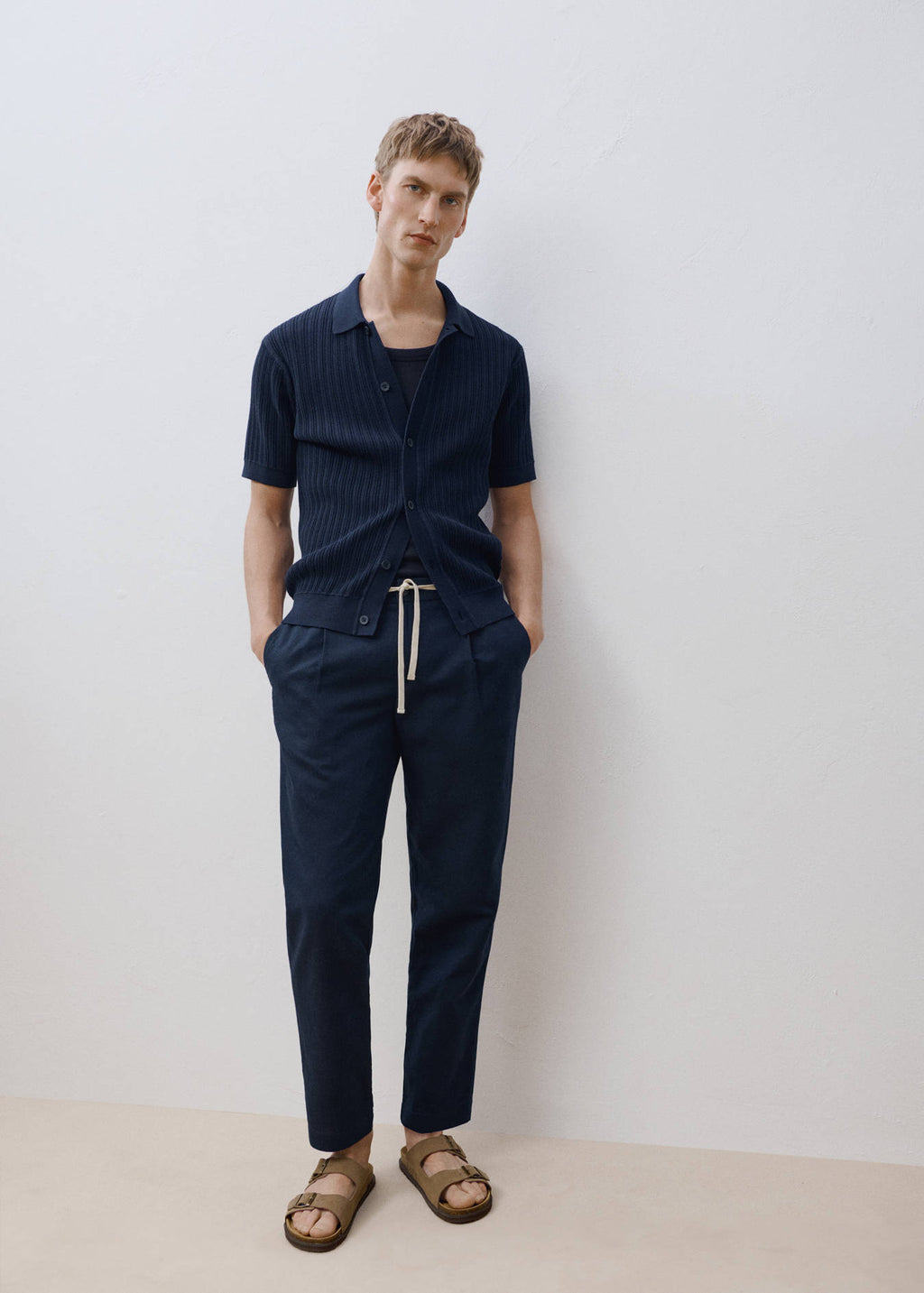 Mango Slim-Fit Trousers With Drawstring