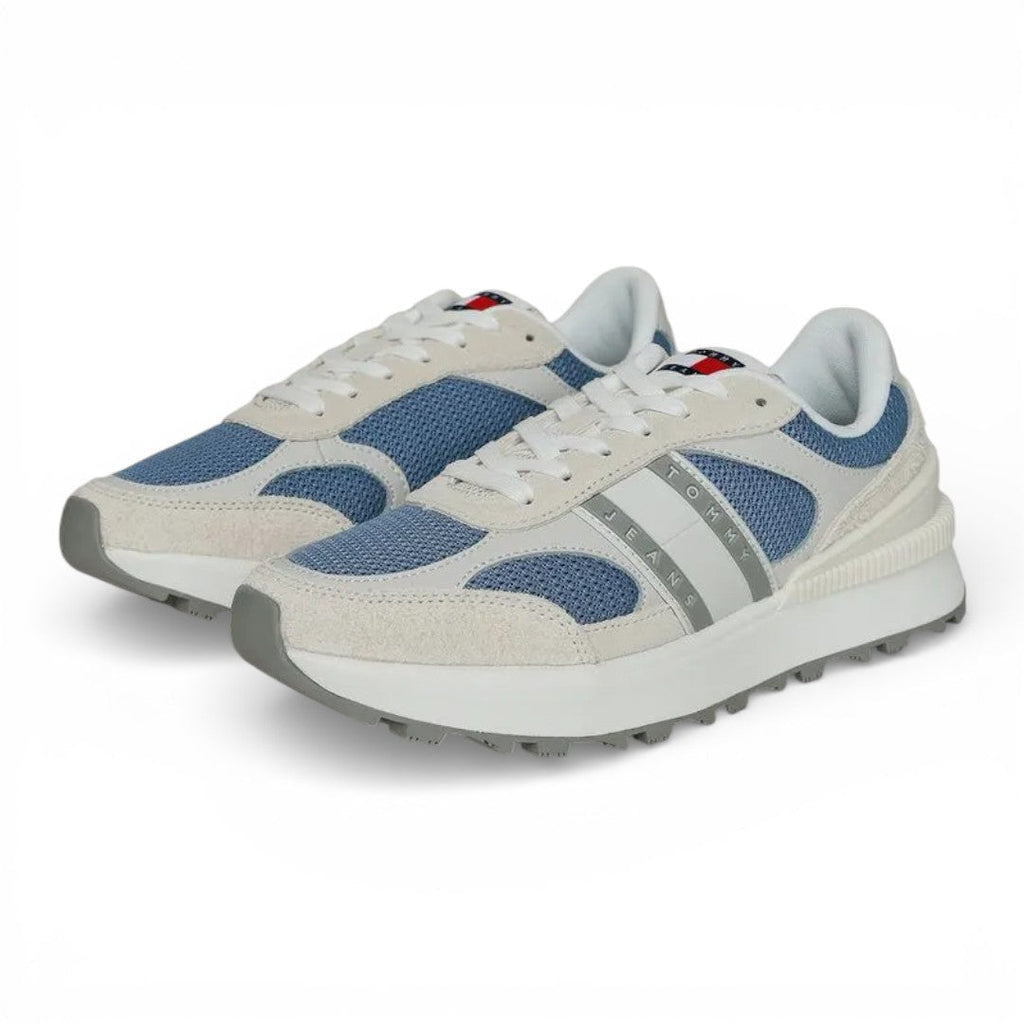 Tommy Suede Cleat Mixed Texture Trainers