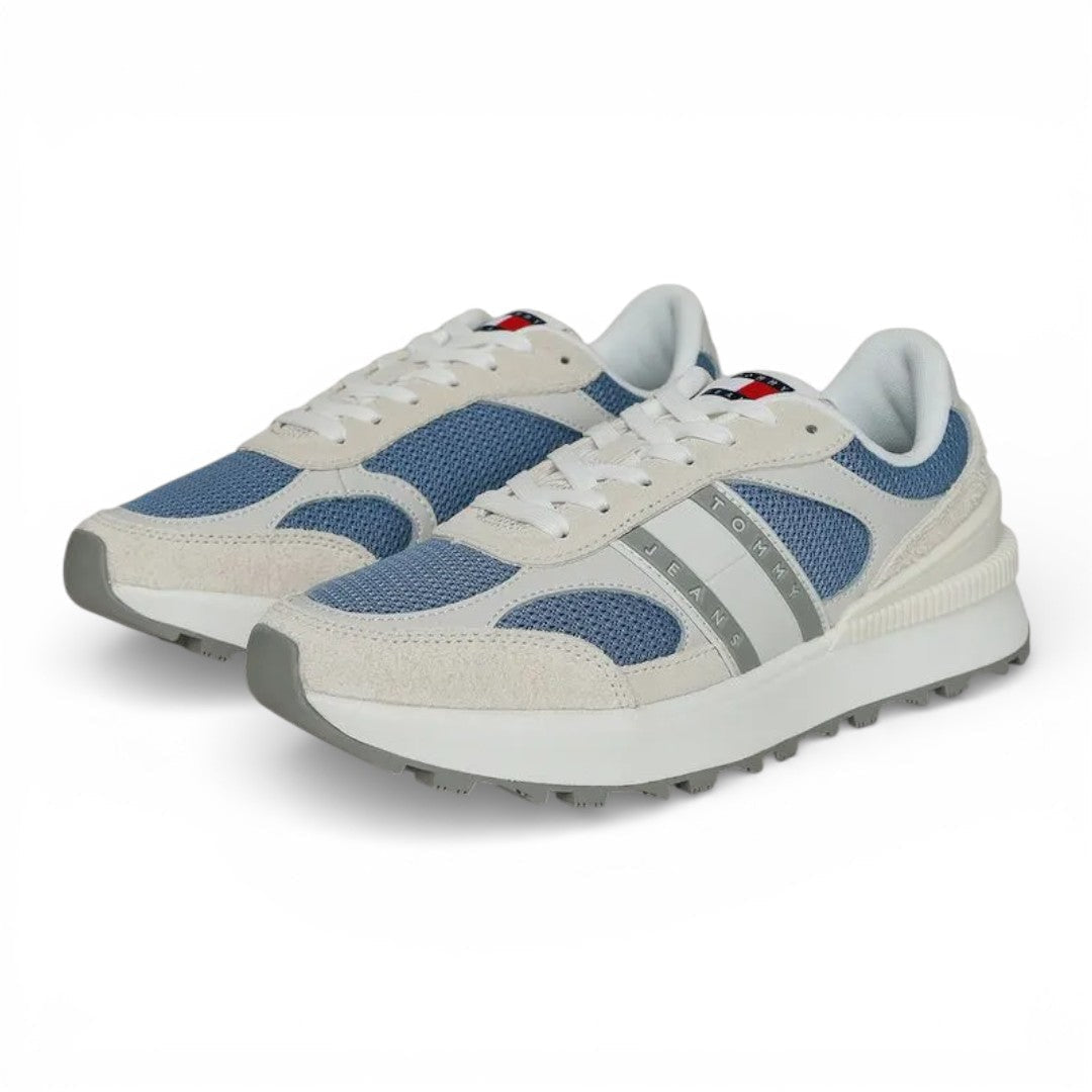 Tommy Suede Cleat Mixed Texture Trainers
