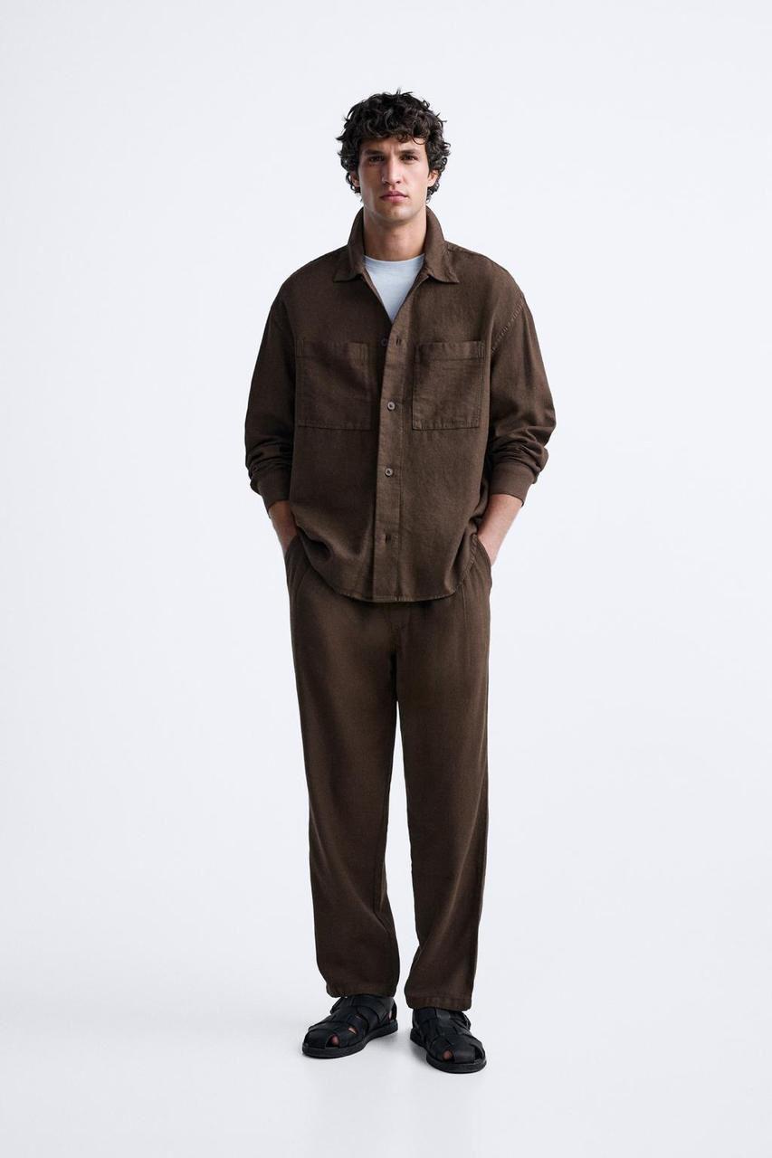 Zara Oversized Shirt With Double Pocket