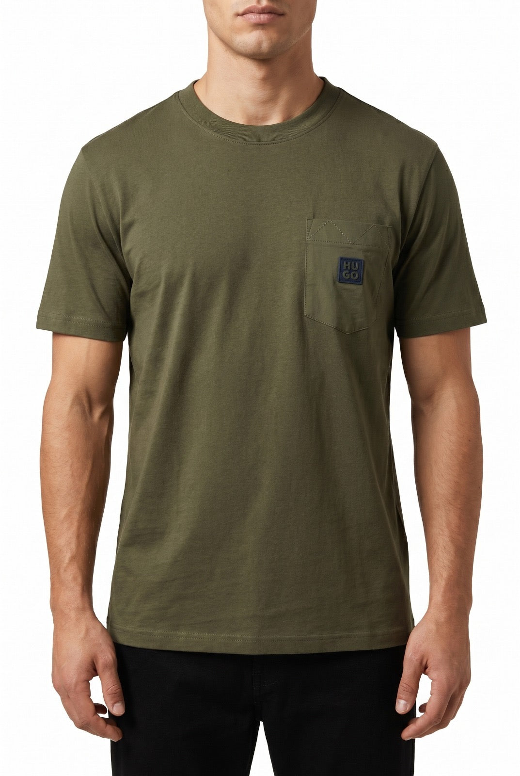 Hugo Boss Regular Fit With Metal Logo Pocket Tshirt