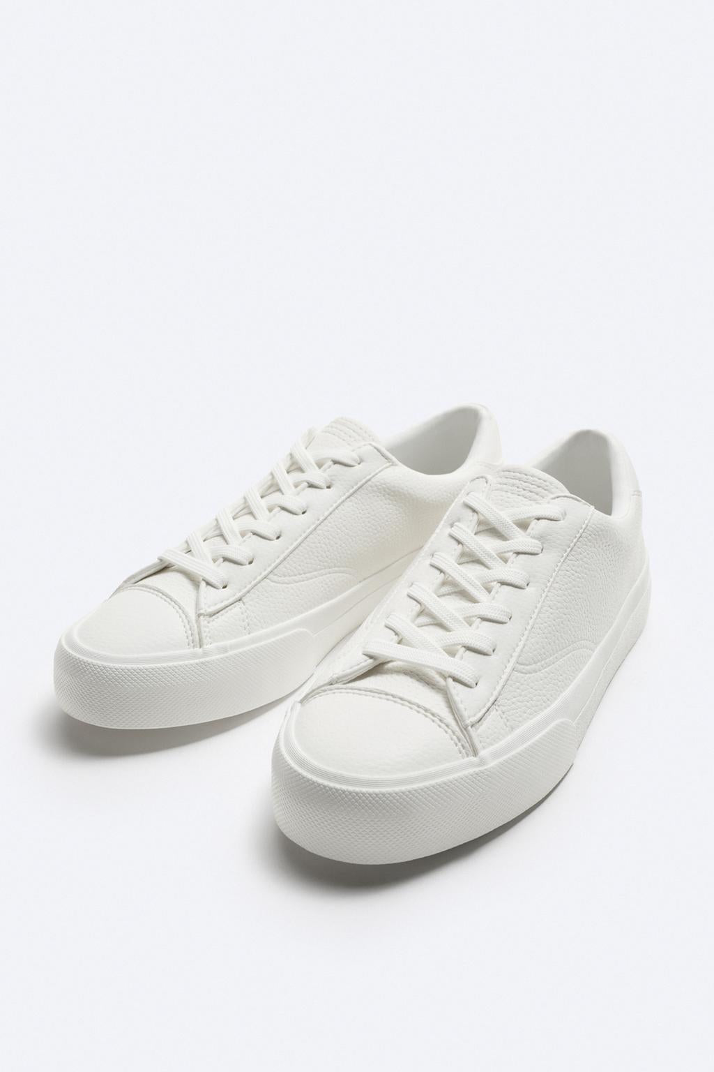 Zara Grainy Textured Sneakers