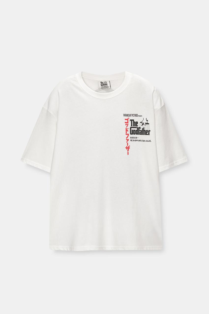 Pull&Bear Printed Oversized Tshirt