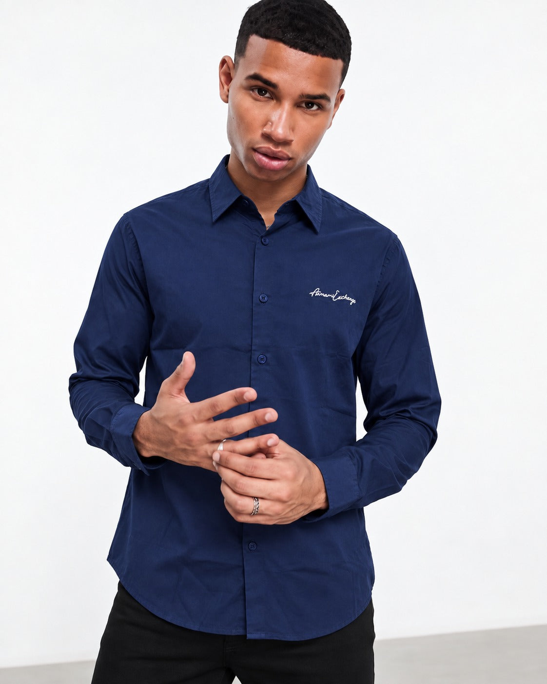 Armani Exchange Regular Fit Poplin Shirt
