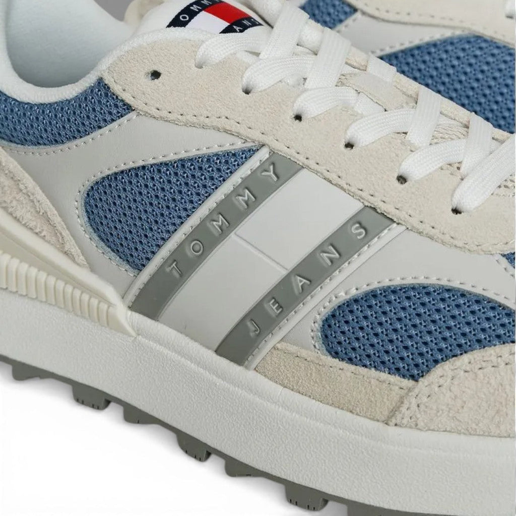 Tommy Suede Cleat Mixed Texture Trainers