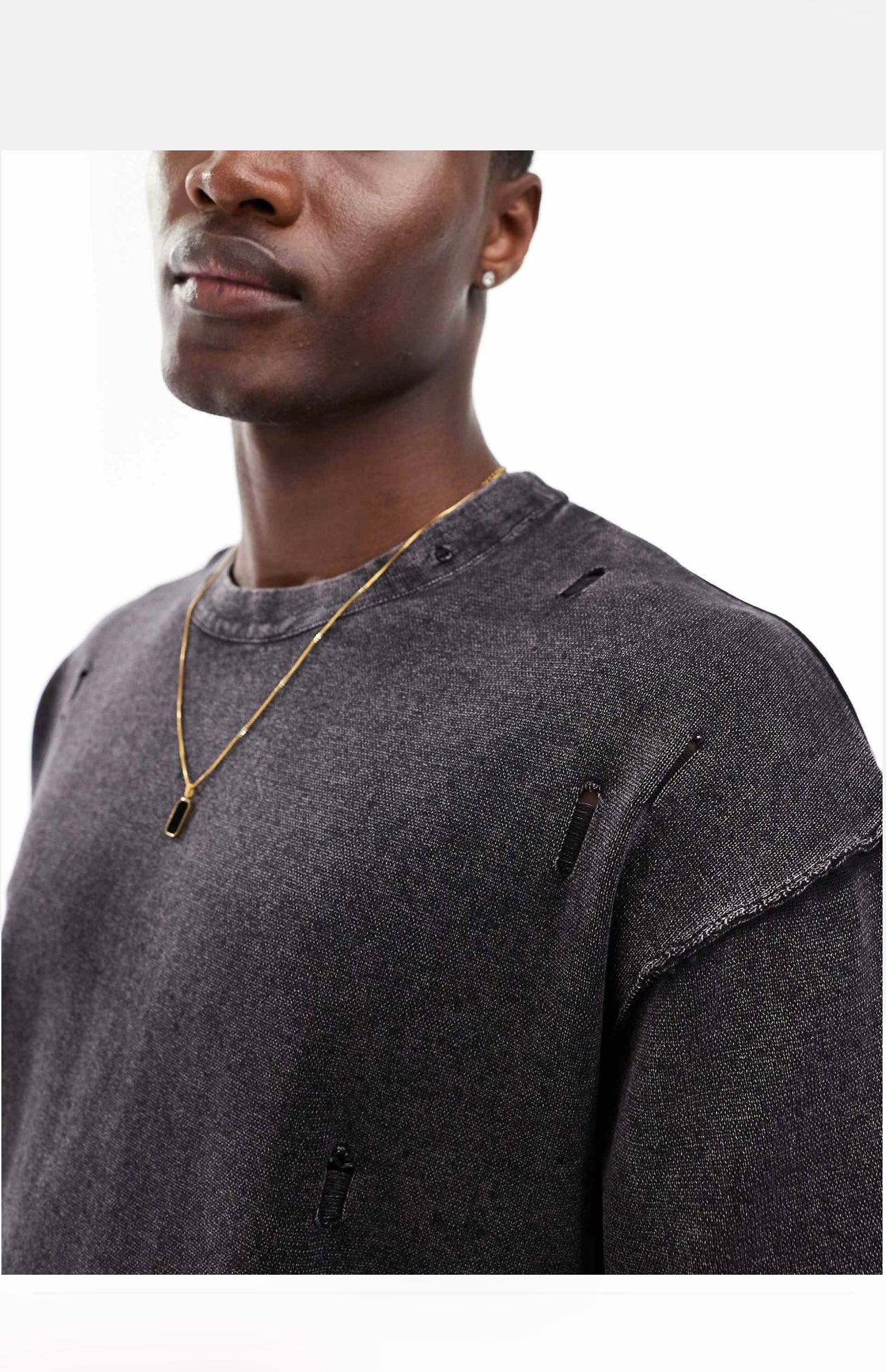 Bershka Ripped Tshirt