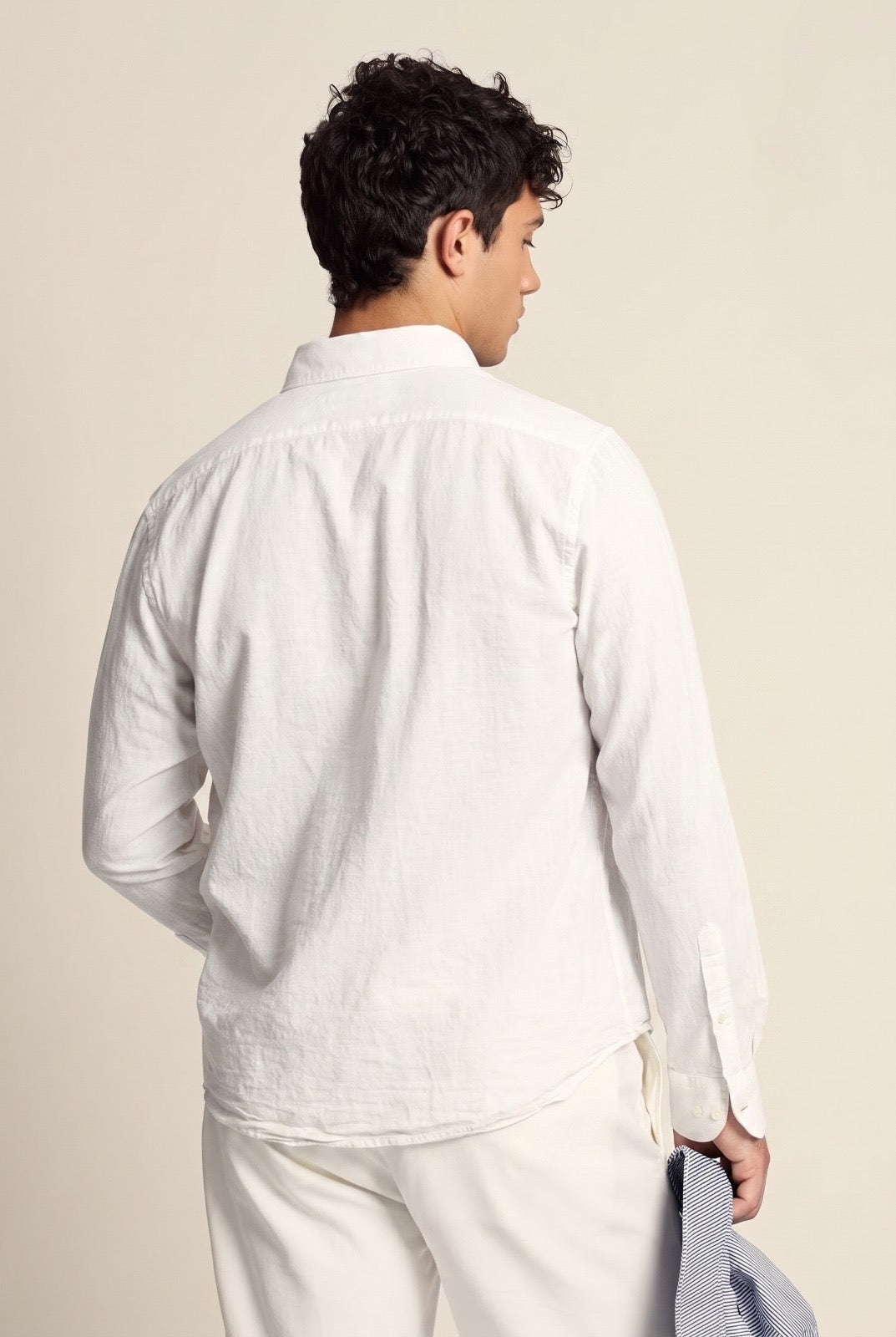 La Martina Regular Fit Cotton & Linen Shirt With Small Logo - Rodolfo