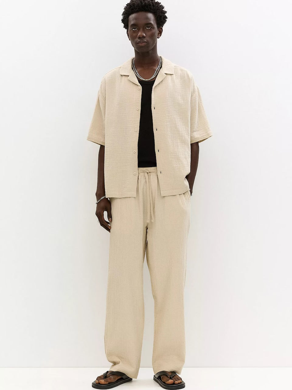 Pull&Bear Short Sleeve Rustic Shirt