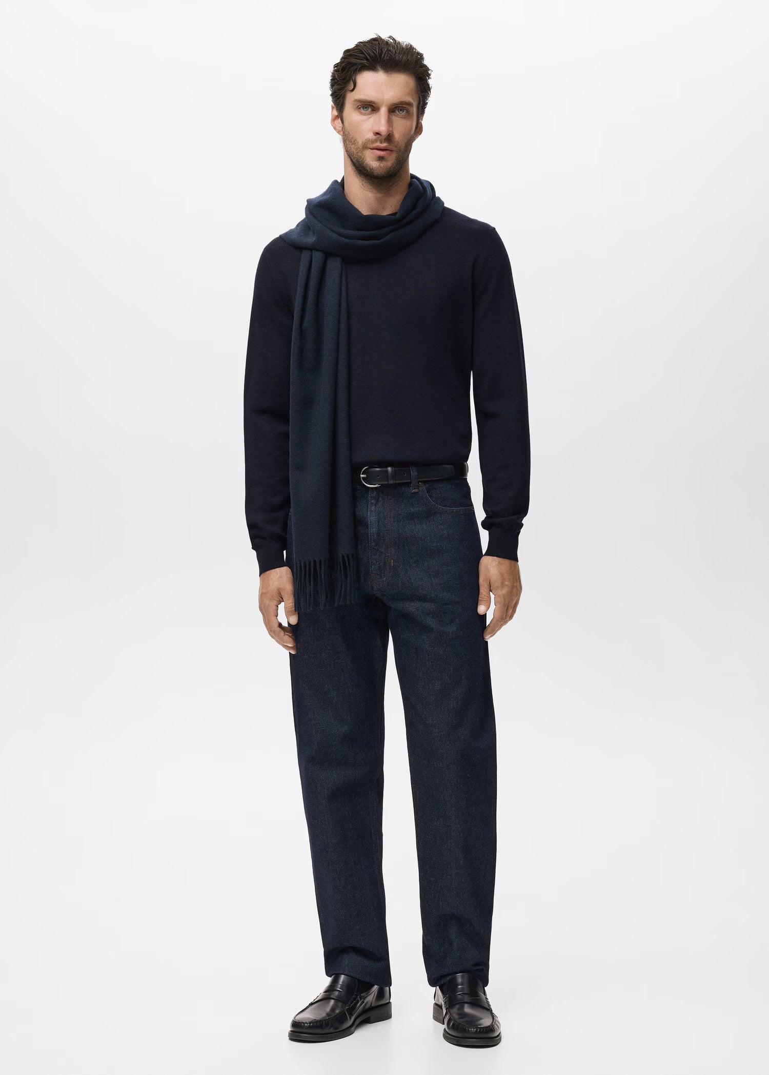 Mango Essential 100% Merino Wool Crew Neck Sweater