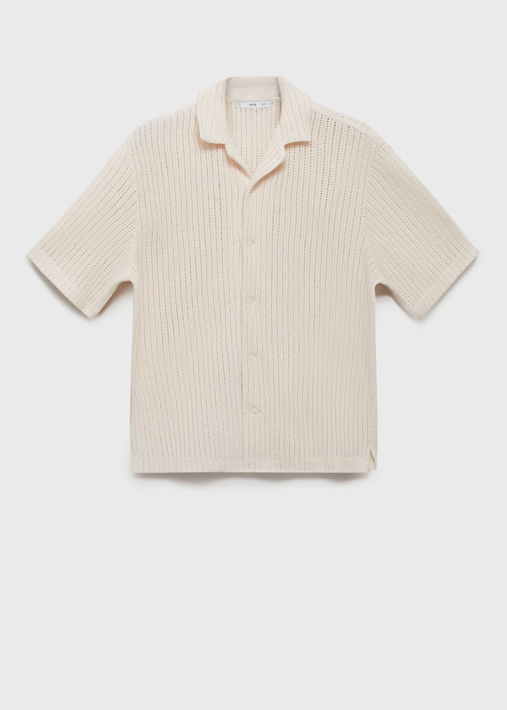 Mango Regular Openwork Cotton Shirt