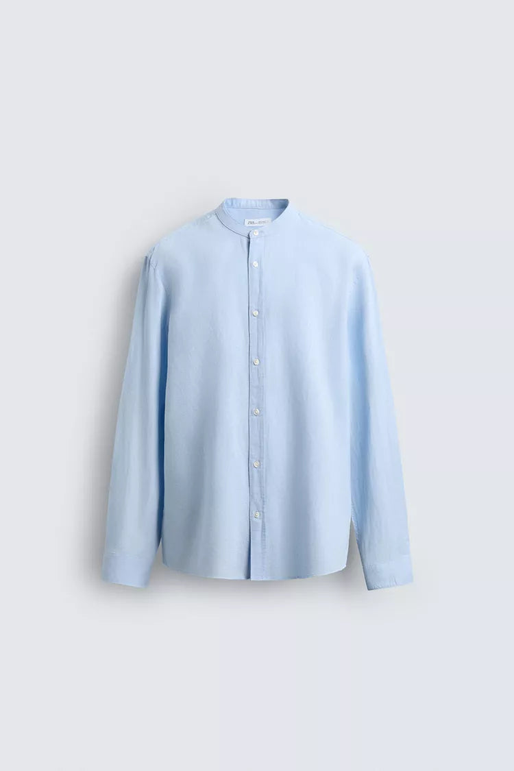 Zara Relaxed Fit Linen/Cotton Shirt