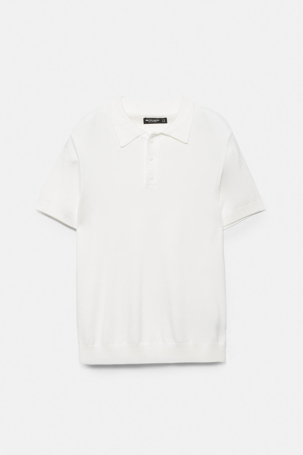 Pull&Bear Short Sleeve Knit Polo Shirt