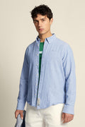 La Martina Regular Fit Cotton & Linen Shirt With Small Logo - Rodolfo