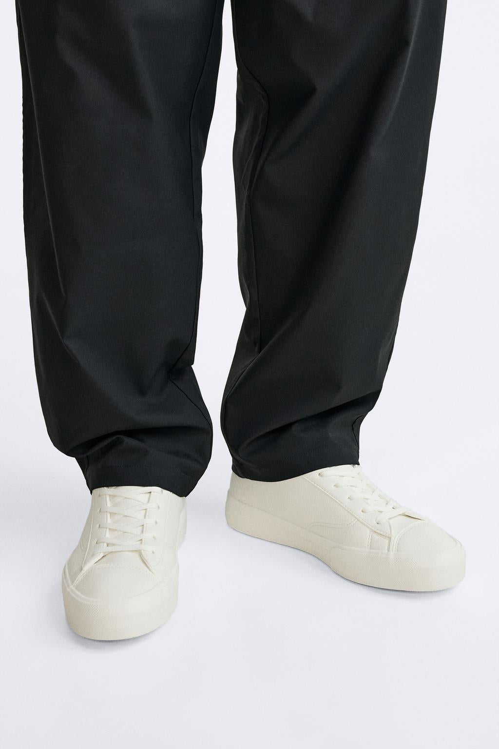 Zara Grainy Textured Sneakers