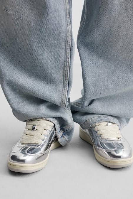 Zara Metallic Trainers
