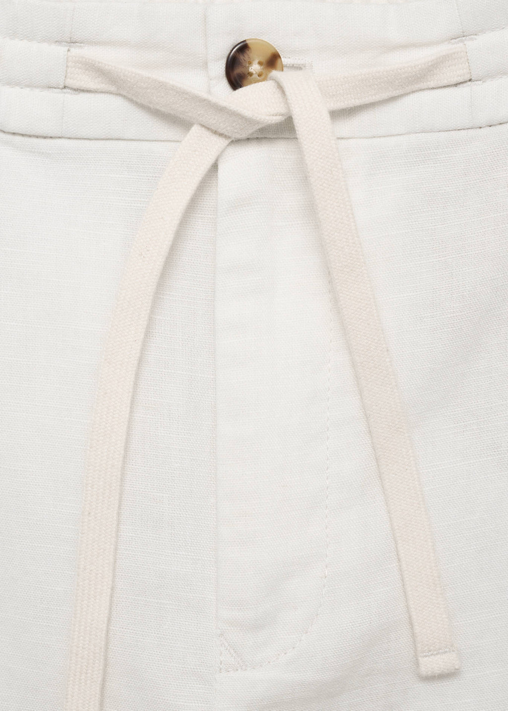 Mango Slim-Fit Trousers With Drawstring