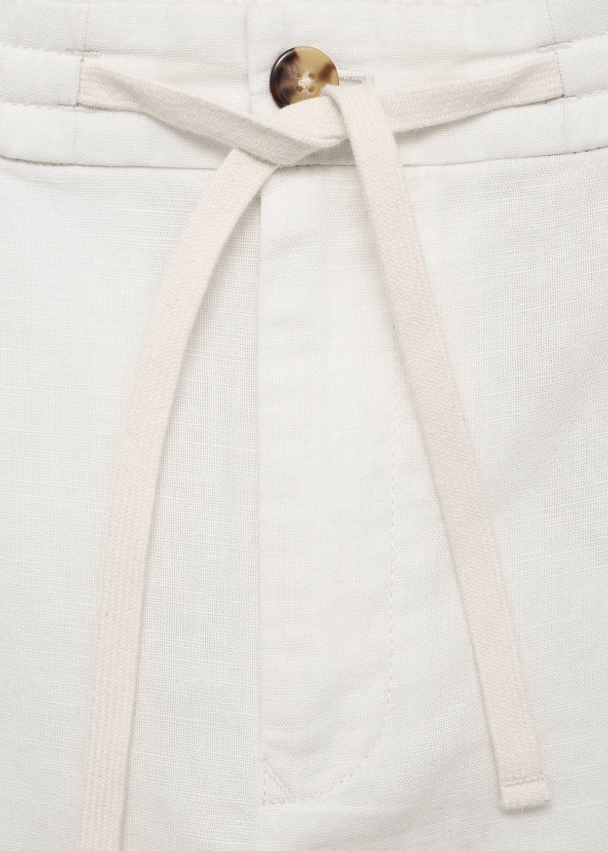 Mango Slim-Fit Trousers With Drawstring