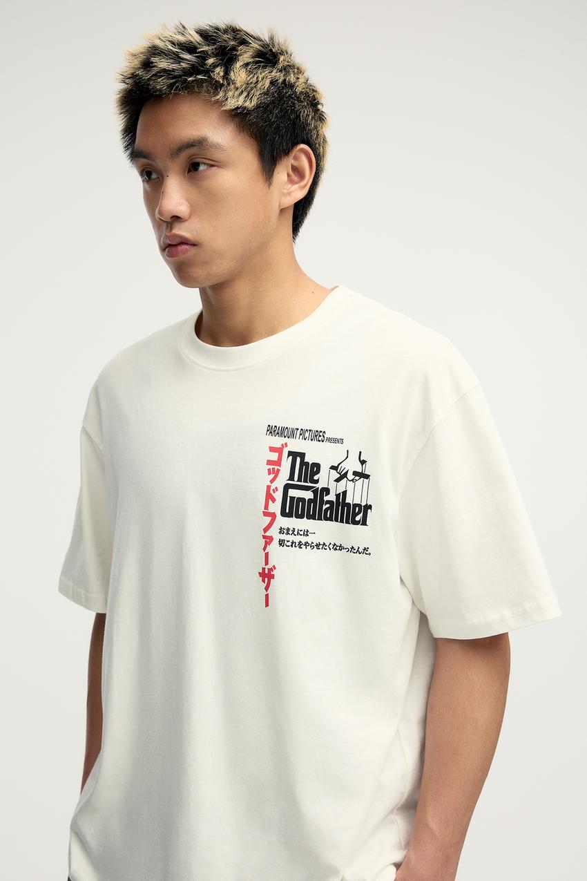 Pull&Bear Printed Oversized Tshirt