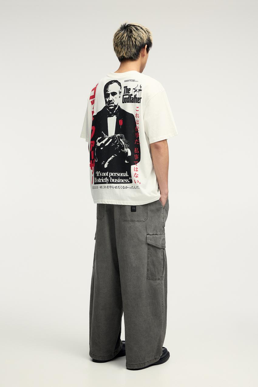 Pull&Bear Printed Oversized Tshirt