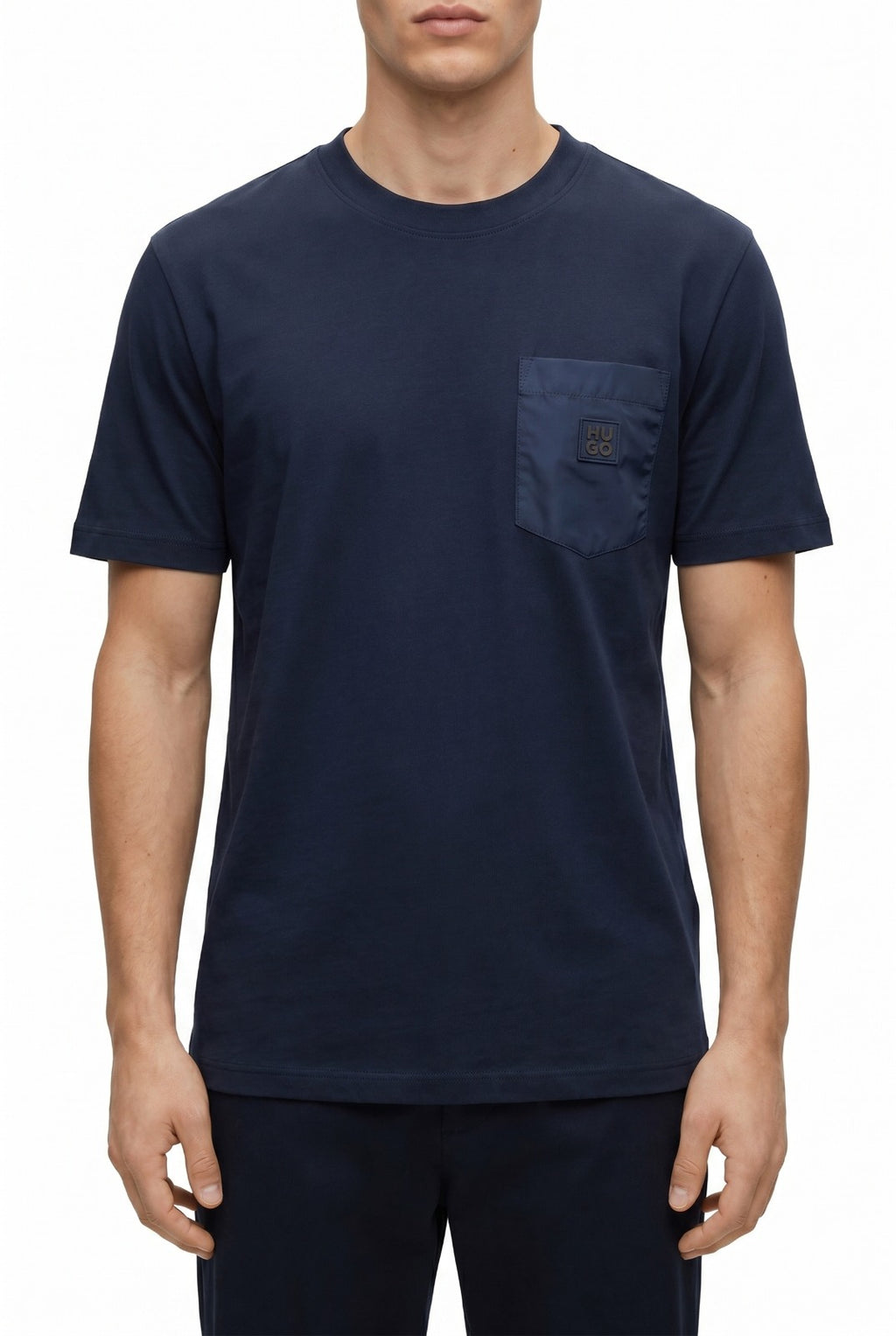 Hugo Boss Regular Fit With Metal Logo Pocket Tshirt