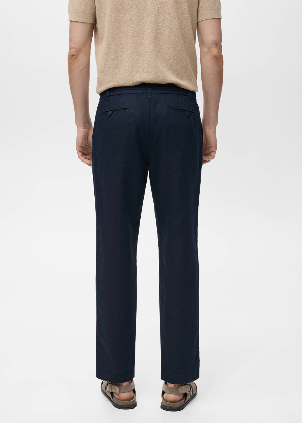 Mango Slim-Fit Trousers With Drawstring