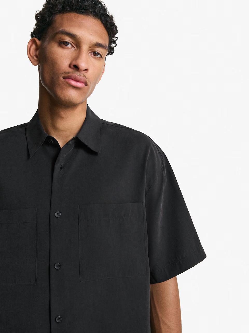 Bershka Loose Fit Shirt With Two Pockets