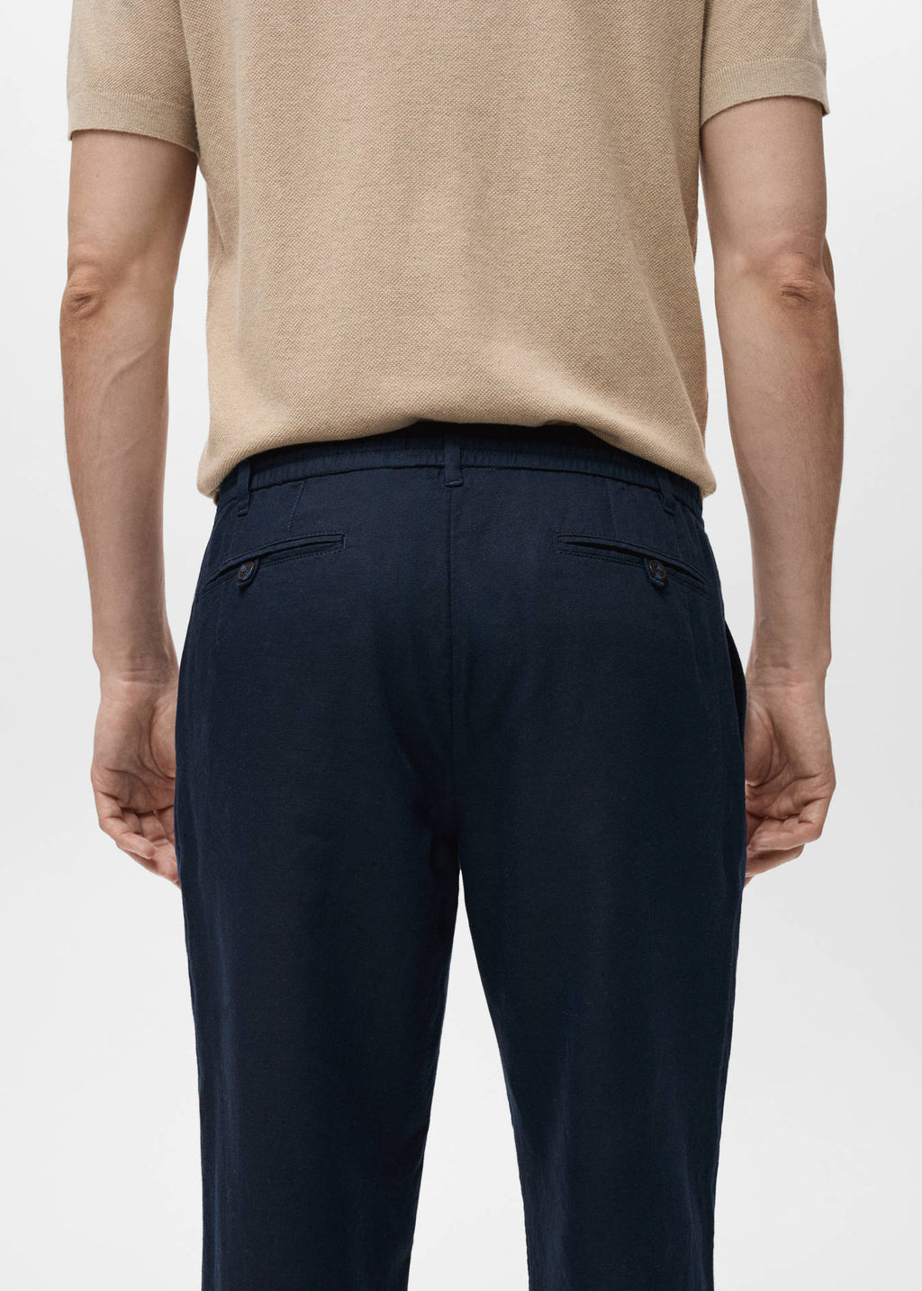 Mango Slim-Fit Trousers With Drawstring