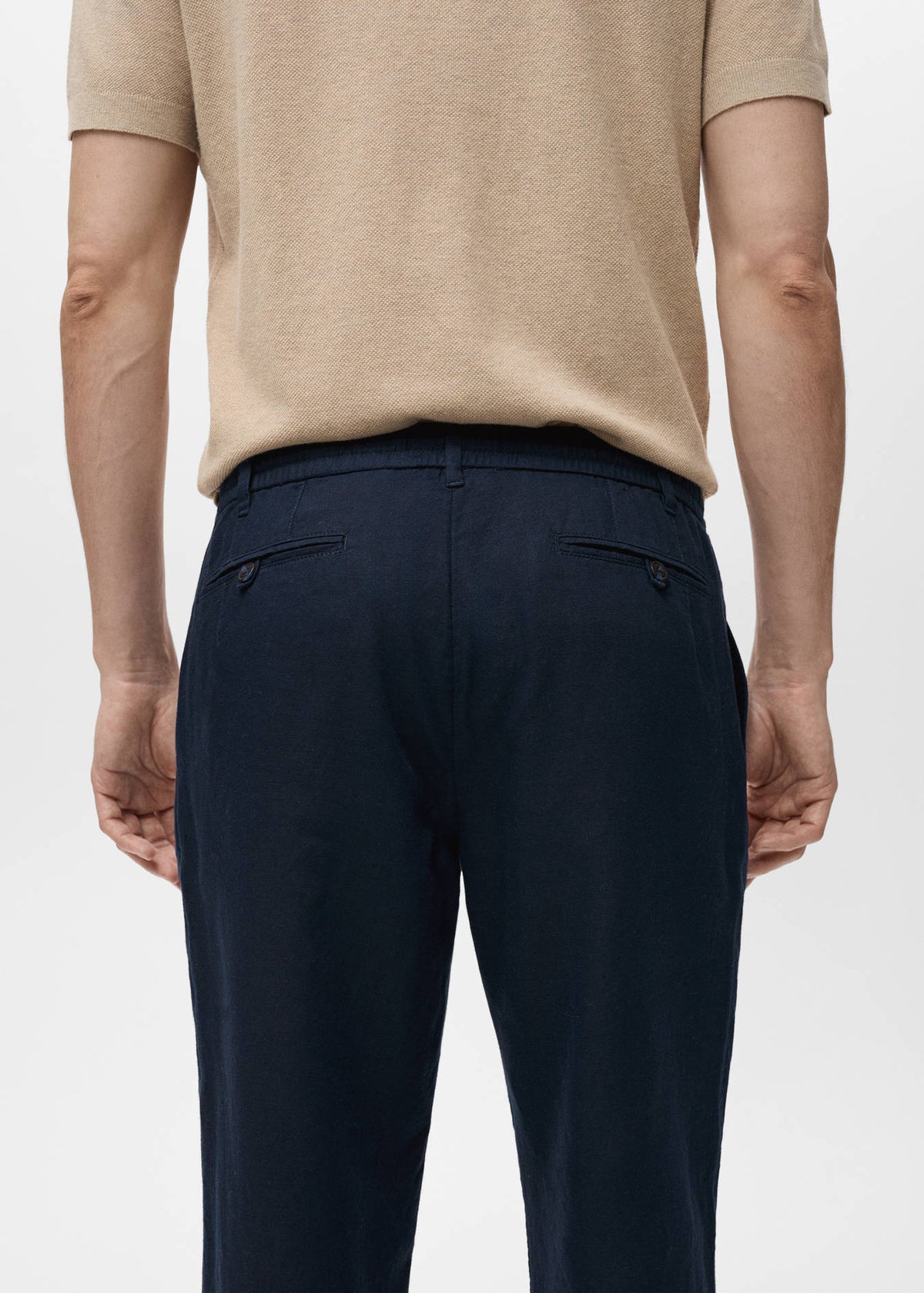 Mango Slim-Fit Trousers With Drawstring