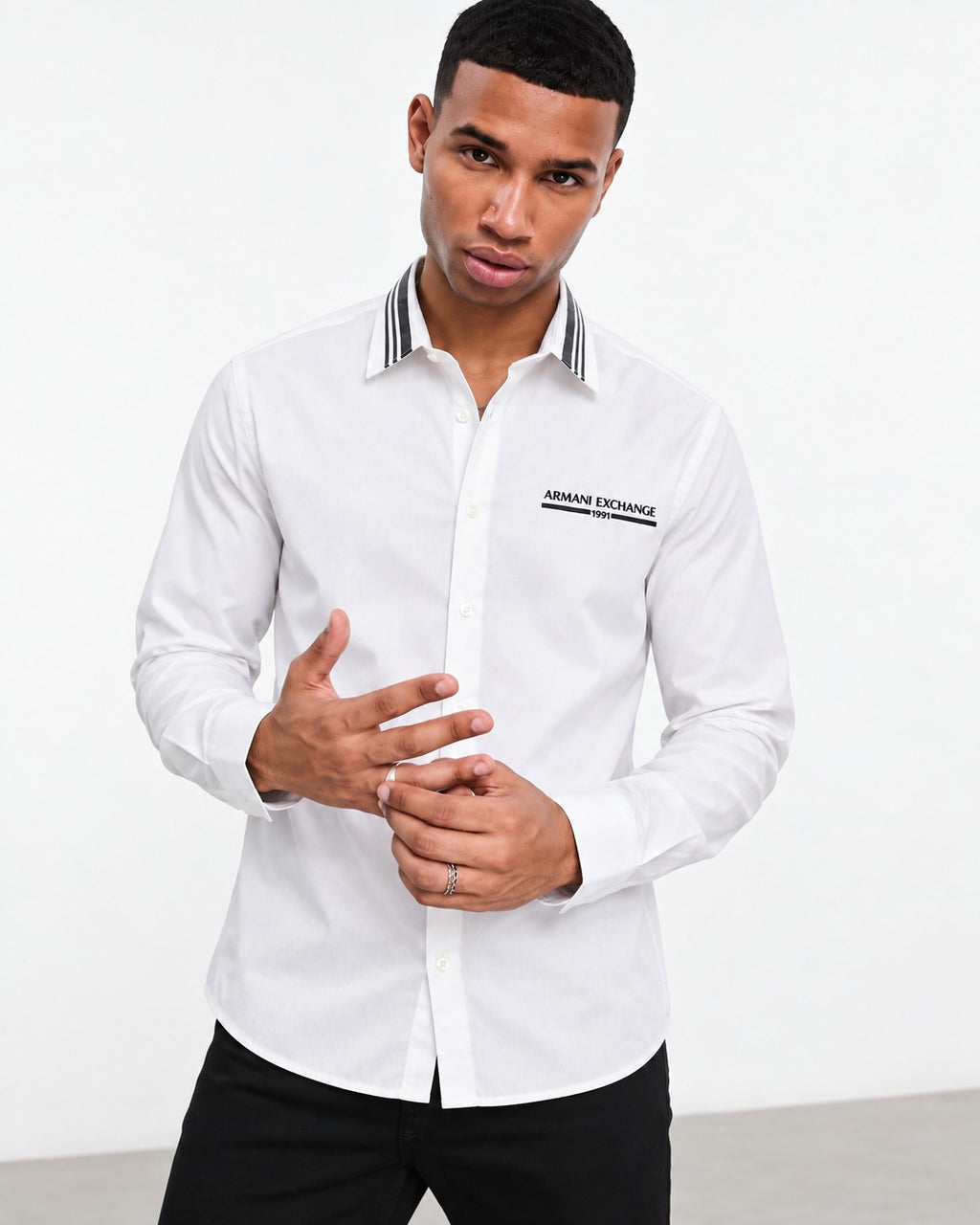 Armani Exchange Regular Fit Poplin Shirt